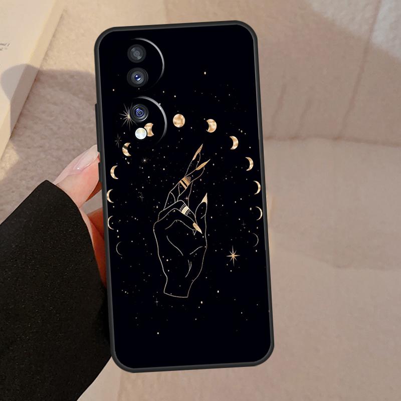 Fortune Telling Moon Stars Hands Art For Honor Magic V5 5 6 7 Pro Case For Honor X9a X9b X9c X8a X8b 50 70 90 200 400 Lite Cover
