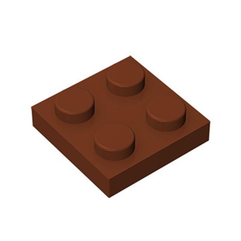 80pcs Plate 2x2 Dots Muilt-Colored Compatible with 3022 94148 Self-Locking Bricks Building Blocks Toys Accessories