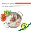 304 Stainless Steel Non-stick Soup Pot with Thickened Composite Bottom for Induction Cookers, Double Handles, Universal Hot Pot for Household Use.
