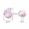 2Pcs Ceramic Ink Splashing Dyeing Beads Conch Whelk Sea Snail Charm For DIY Accessories Jewelry Making