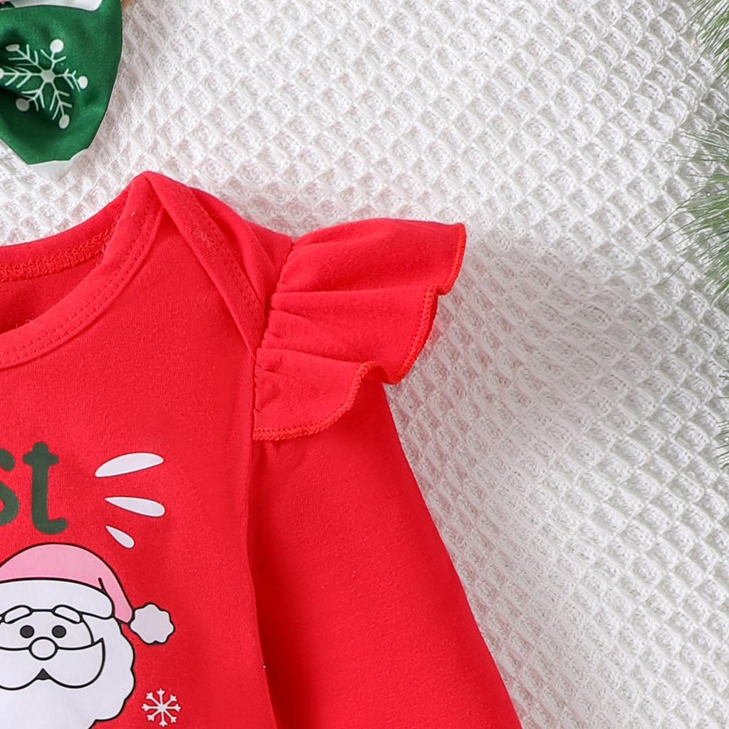 Infant Toddler Long-Sleeve Romper & Skirt Set