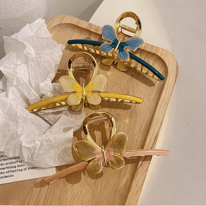 Metal Large Hair Claw Crab Clip for Women Girls Hairpins Korean Fashion Vintage Hair Accessories Hair Clips Headwearear
