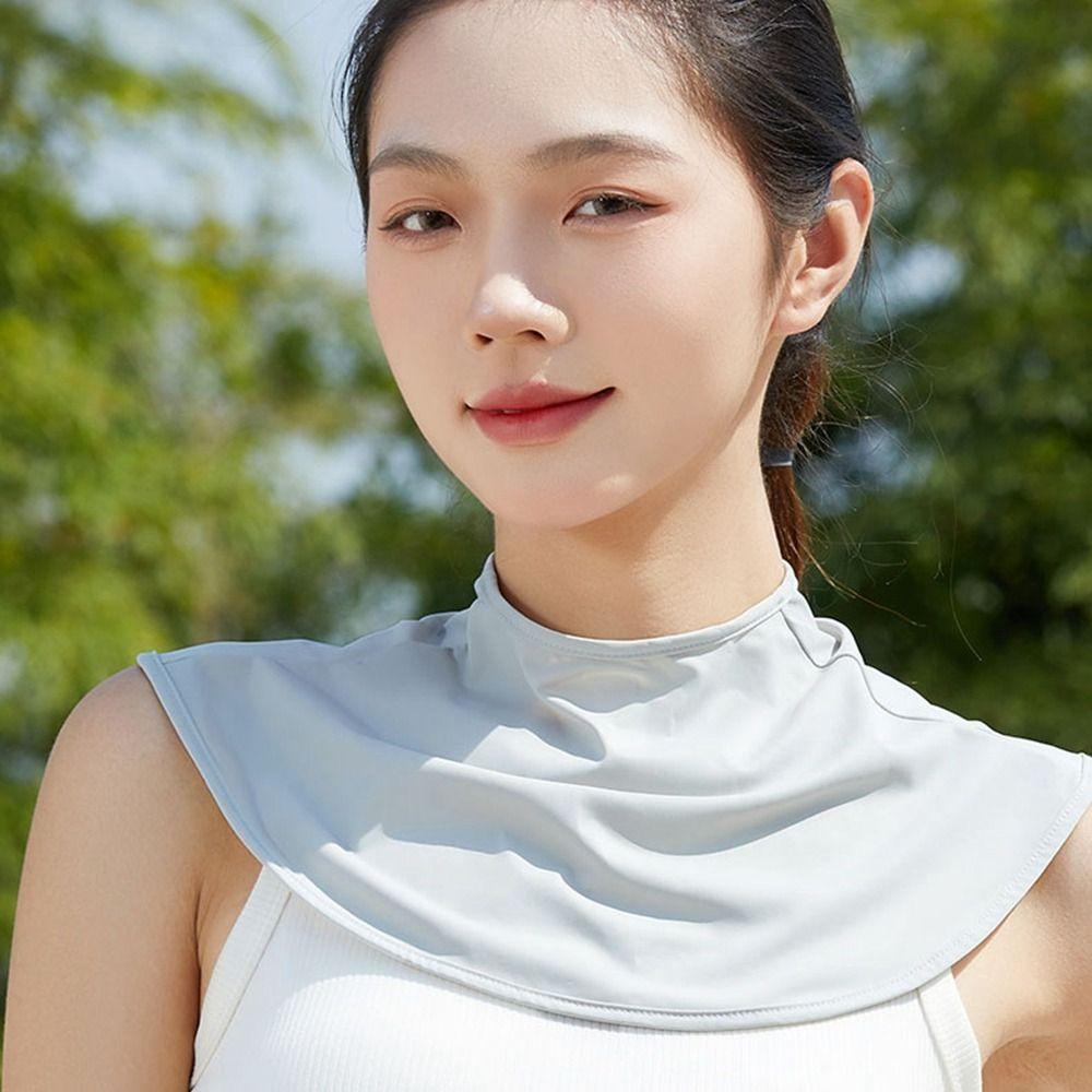 Shoulder Protection Sunscreen Scarf Korean Style Scarves Summer Neck Protection Bib Sunscreen Shawl