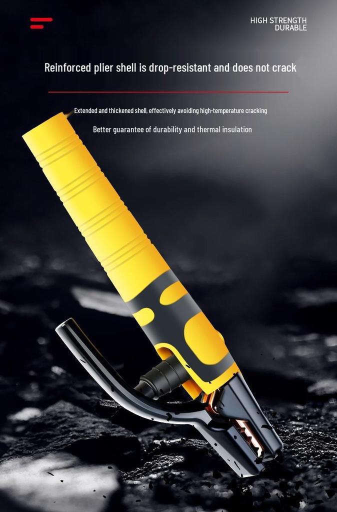 Industrial Grade Drop-Proof Electrode Holder: European Style Welding Gun Handle, 500A/800A, Heat Resistant