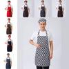 Striped And Peppers Print Sleeveless Apron For Restaurant Chefs And Waitstaff