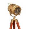 93.98 Cm Wooden Tripod Spotlight Lamp Industrial Nautical Searchlight for Home, Office, Livingroom, Bedroom, Diningroom Decor