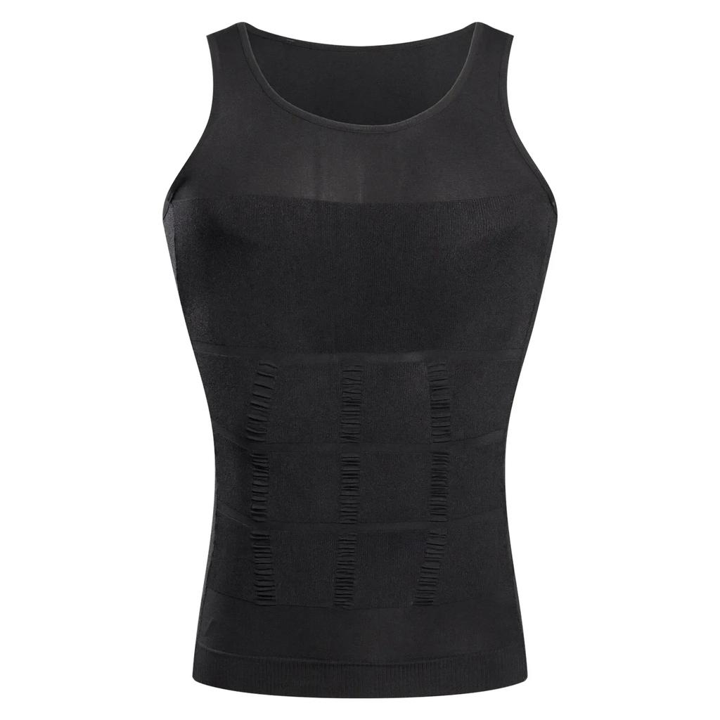 INSELLE Men Body Shaper Slimming Compression Vest Undershirt Seamless Waist Trainer Tank Top Belly Control Weight Loss Shapewear