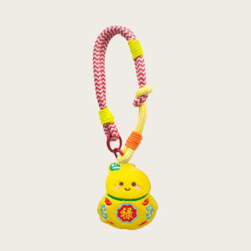 Good Luck Fulu Gourd Plush Pendant Pendant Auspicious Cartoon Doll Ingot Pony God Of Wealth Lucky Keychain