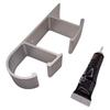 Wall-mounted Bathroom Hanger for Towels Clothes Aluminum Silver Hooks