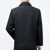 High-end Wool Jacket Men's Father's Clothing Middle-aged and Elderly Civil Servant Leadership Jacket Spring and Autumn Loose Lapel Casual Jacket