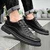 Włoski projektant mody Obuwie męskie Biznesowe buty codzienne Męskie brytyjskie formalne męskie wysokiej jakości wodoodporne buty robocze na zewnątrz