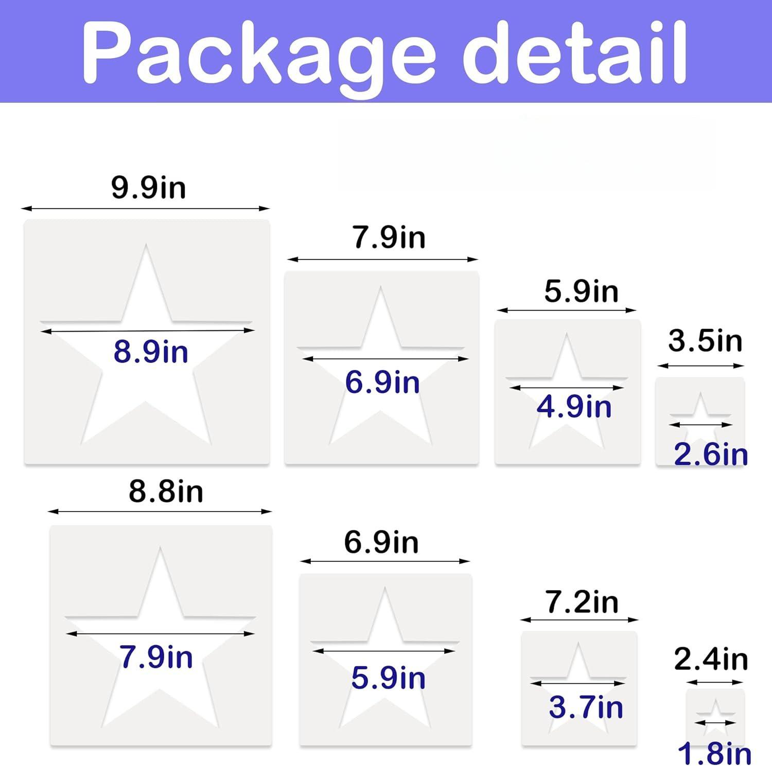 Набор из 8 пластиковых трафаретов в форме сердца для DIY-раскрашивания стен и аэрографии