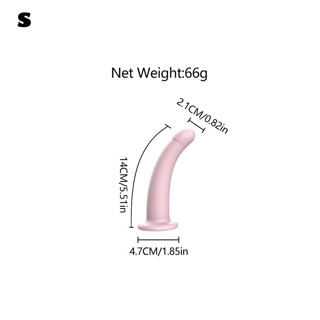 Adjustable Silicone Strap On Harness with Slim Dildo Set, Beginner Pegging Dildo Panties for Women Men Couples, Soft Purple Stra
