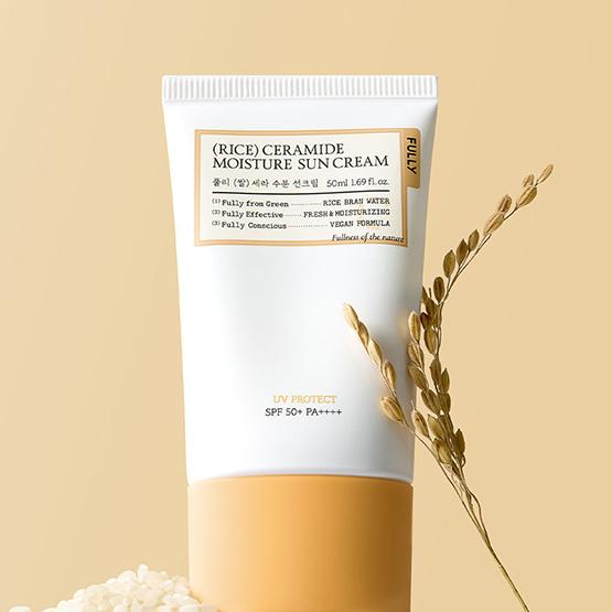 FULLY Rýžový ceramidový hydratační sluneční krém SPF 50+ PA++++ 50 ml
