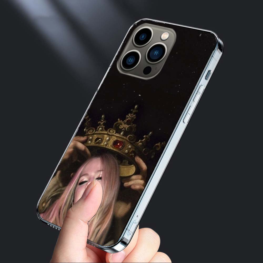 Singer Avril Lavigne Phone Case For Iphone 16E 15 Pro 14 Plus 17E 16 17 Pro Max Air 11 12 13 Mini Shockproof Capa Cute Cover