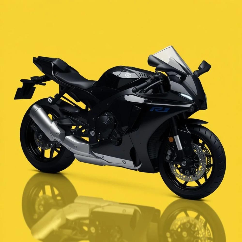 1:12 Yamaha YZFR1 Alloy Die Cast Motorcycle Model Toy Vehicle Collection Sound and Light Off Road Autocycle Boy Toys Car