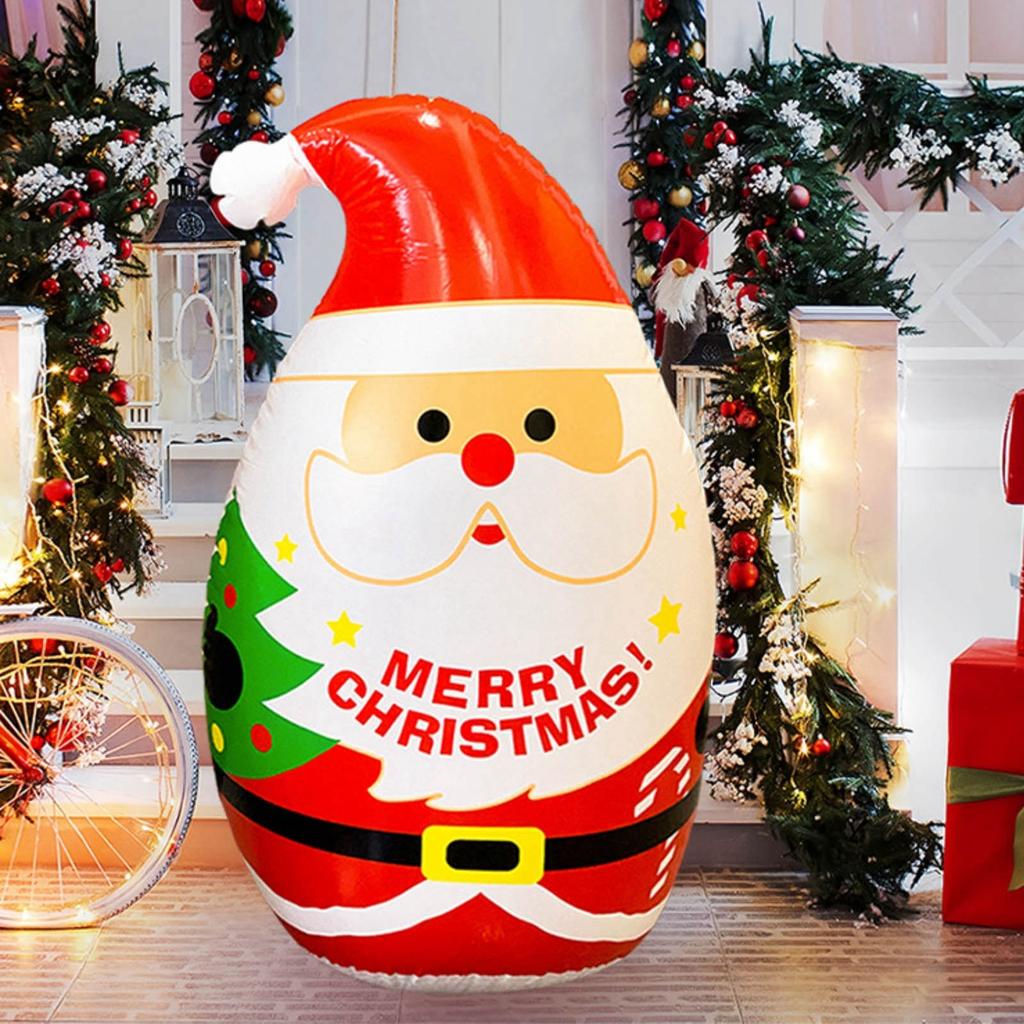 Julmuggdekoration Vattenfyllda ornament Tecknad tryckning Jul Snögubbe Uppblåsbar modell