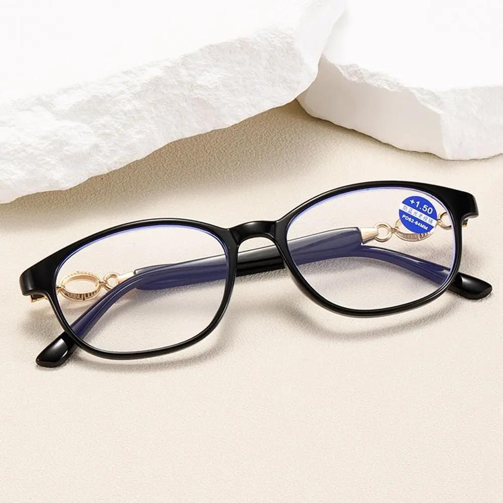 Women Square Reading Glasses Small Frame Purple Presbyopic Eyeglasses Men Anti Blue Light Eyewear For Reading +1.0 +1.5 +2.0