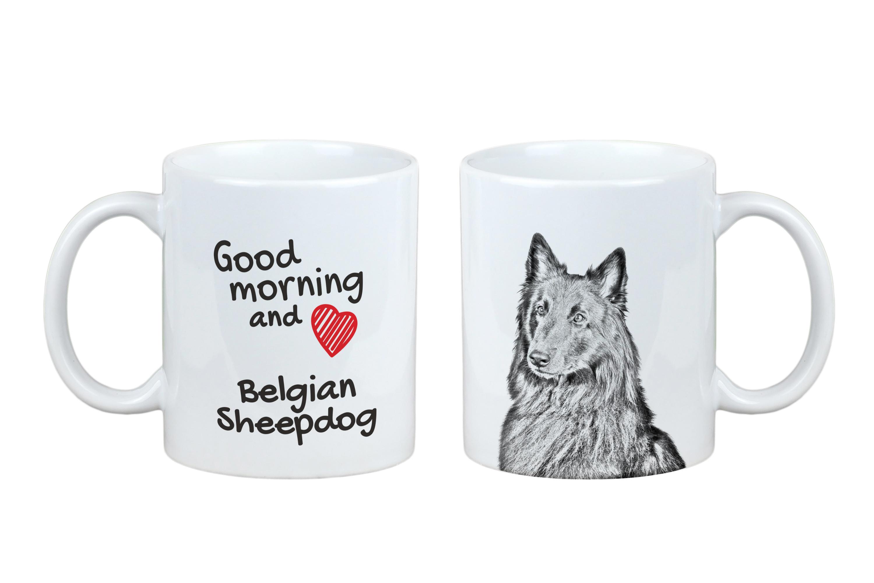 

Belgian Shepherd Dog, Belgian Sheepdog - cup with a dog, personalized cup with a print, a classic gift for everyone from the Art-Dog brand білий