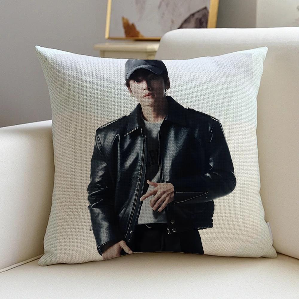 P-Ji Chang-Wook Cushion Cover Natural Linen Pillowcase Set, All-In-One Decor For Sofa, Bedroom & Chair