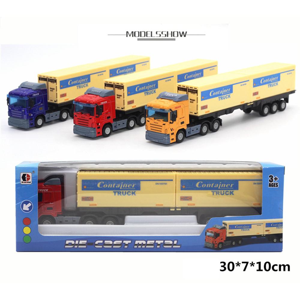 1/43 Alloy Vehicle Model Simulation Container Truck Model Kids Toy