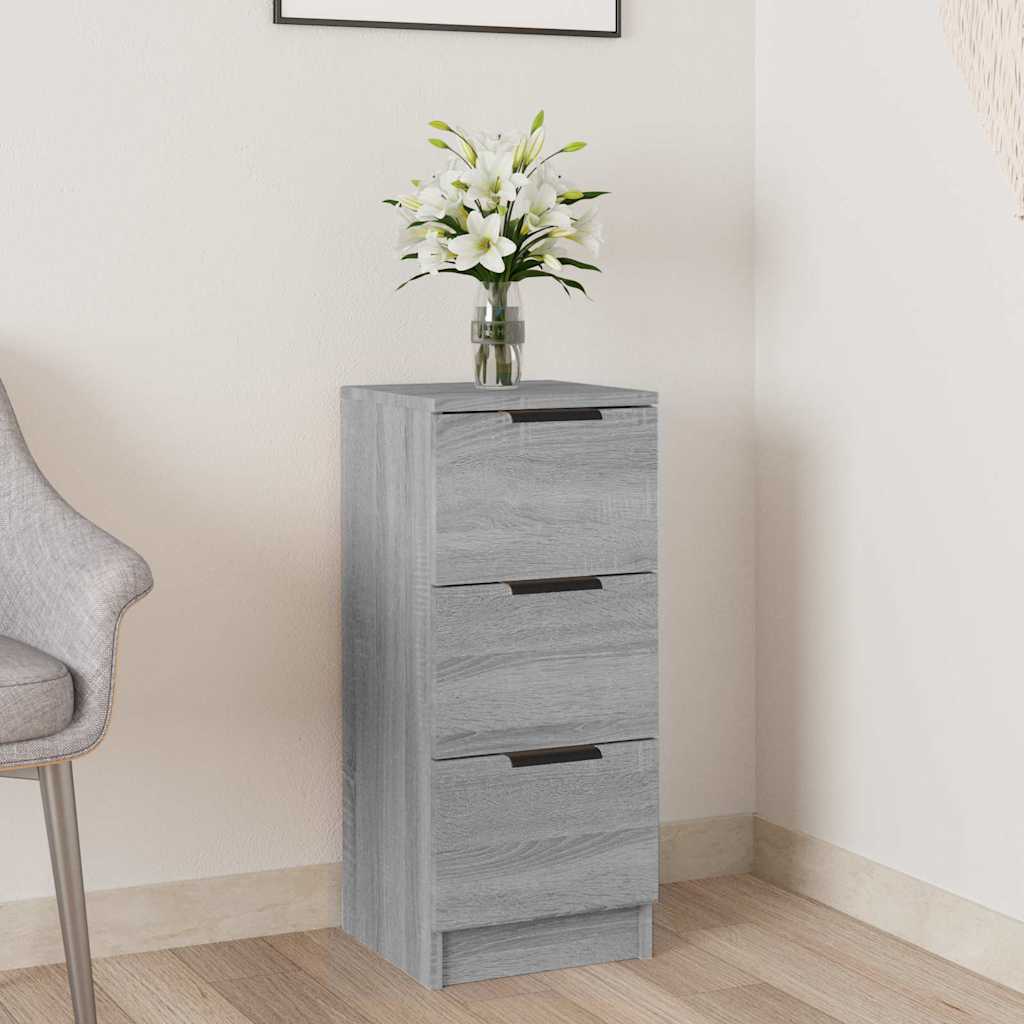 vidaXL Sideboard Grau Sonoma 30x30x70 cm Holzwerkstoff graue