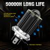 1 Adet 12-80V Evrensel H4 LED Motosiklet Farı 16000Lm BA20D H6 Melek Göz Motor Led Ampul CSP Çip Lens Motosiklet Farı Beyaz Sarı Hi Lo Işın