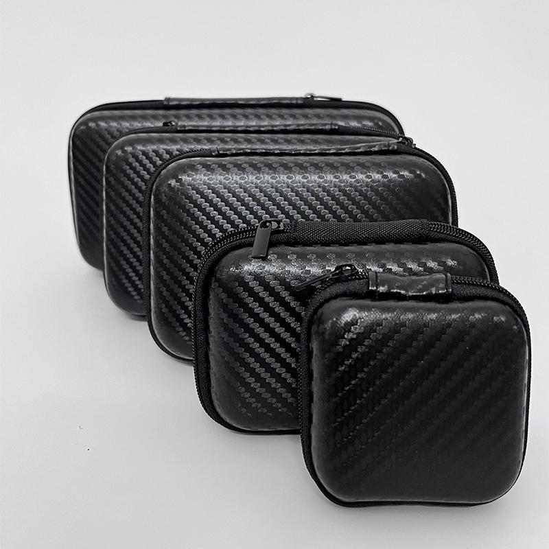 Car Terminal Removal Hard Case Portable Storage Bag Car Repair Tool Kit Storage Carbon Fiber Pattern with Zipper Bag