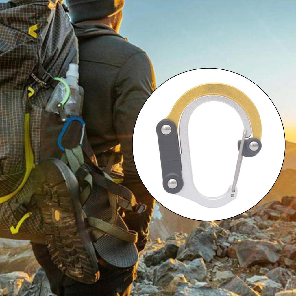 Carabiner Clip and Hook Aluminum Alloy Keyring Small Snap for Outdoor Activities