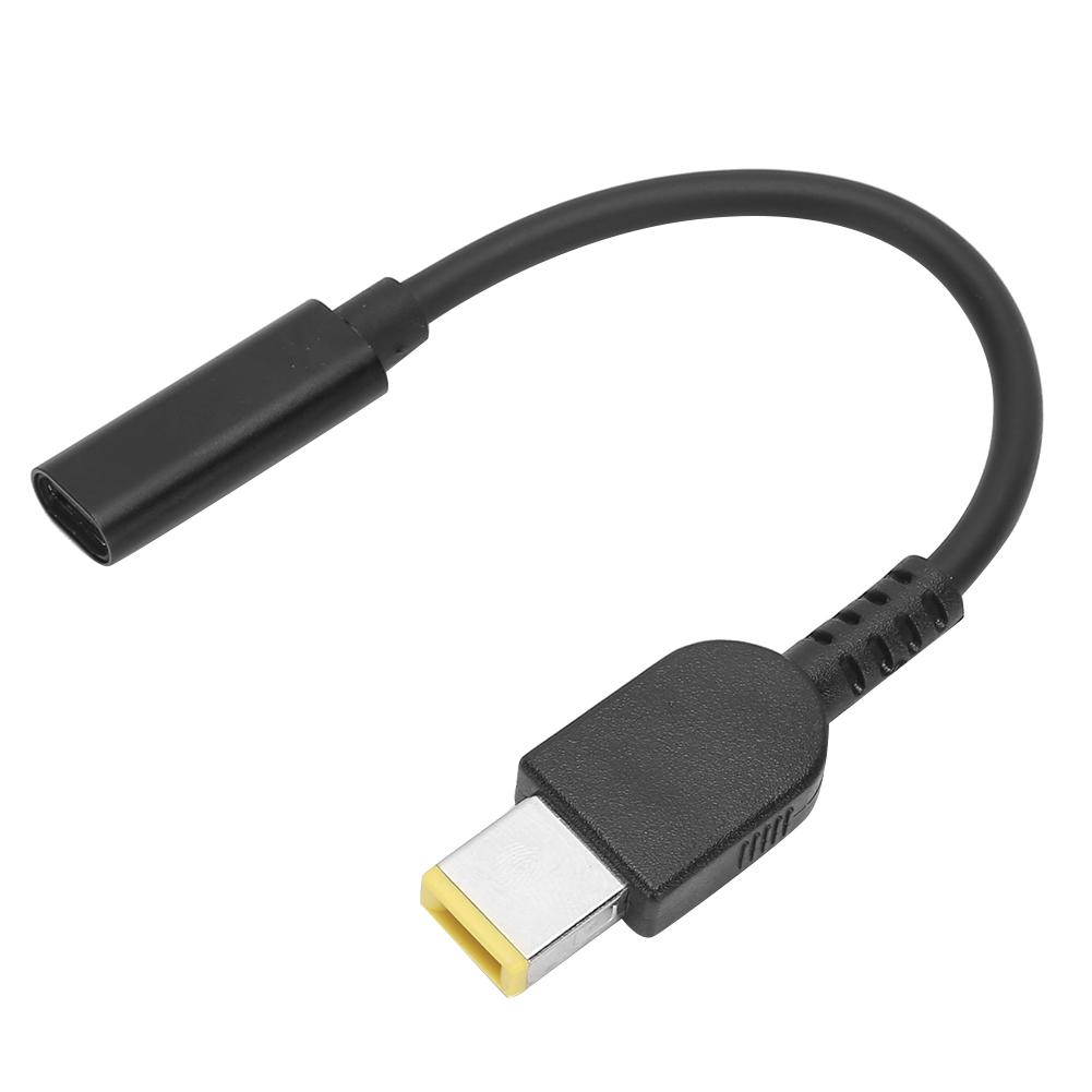 TypeC Female To DC Adapter for Lenovo Power Line Square Port 11 X 5.0mm Male Cable 17cm