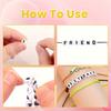 48Pcs/Lot 4*7m A-Z 26Letter Round Flat Alphabet Spacer Beads For Jewelry Making Handmade Diy Bracelet Necklace