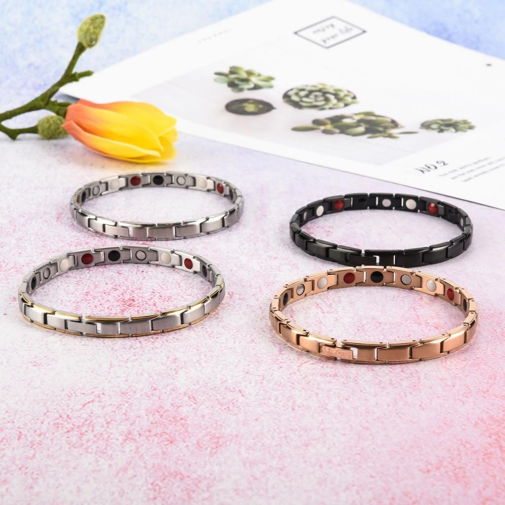 Couples' Accessories Fashionable Energy Magnetic Alloy Bracelet Magnetic Bracelet for Women and Man