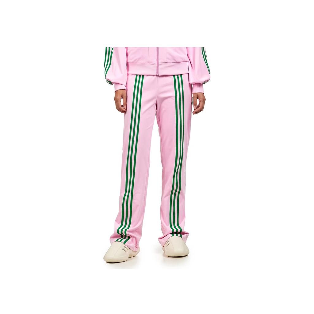 Adidas Originals 70S Comfortable Brand Logo Fashion Striped Sports Long Pants Women Bottoms Pink JN8289