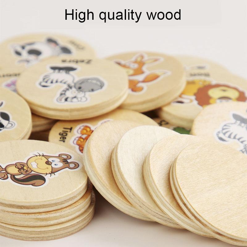 Find The Same Pattern Puzzle Game Baby Wooden Educational Toys for Children Kids Cartoon Memory Chess Logic Thinking Training