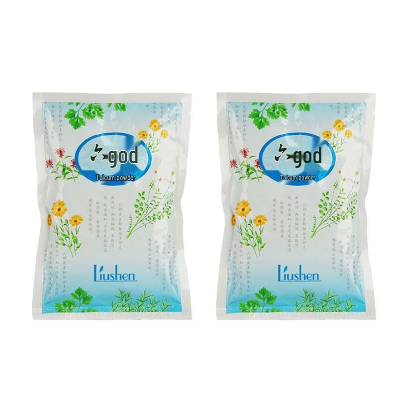 Liu Shen Refreshing Talcum Powder Refill Twin Pack