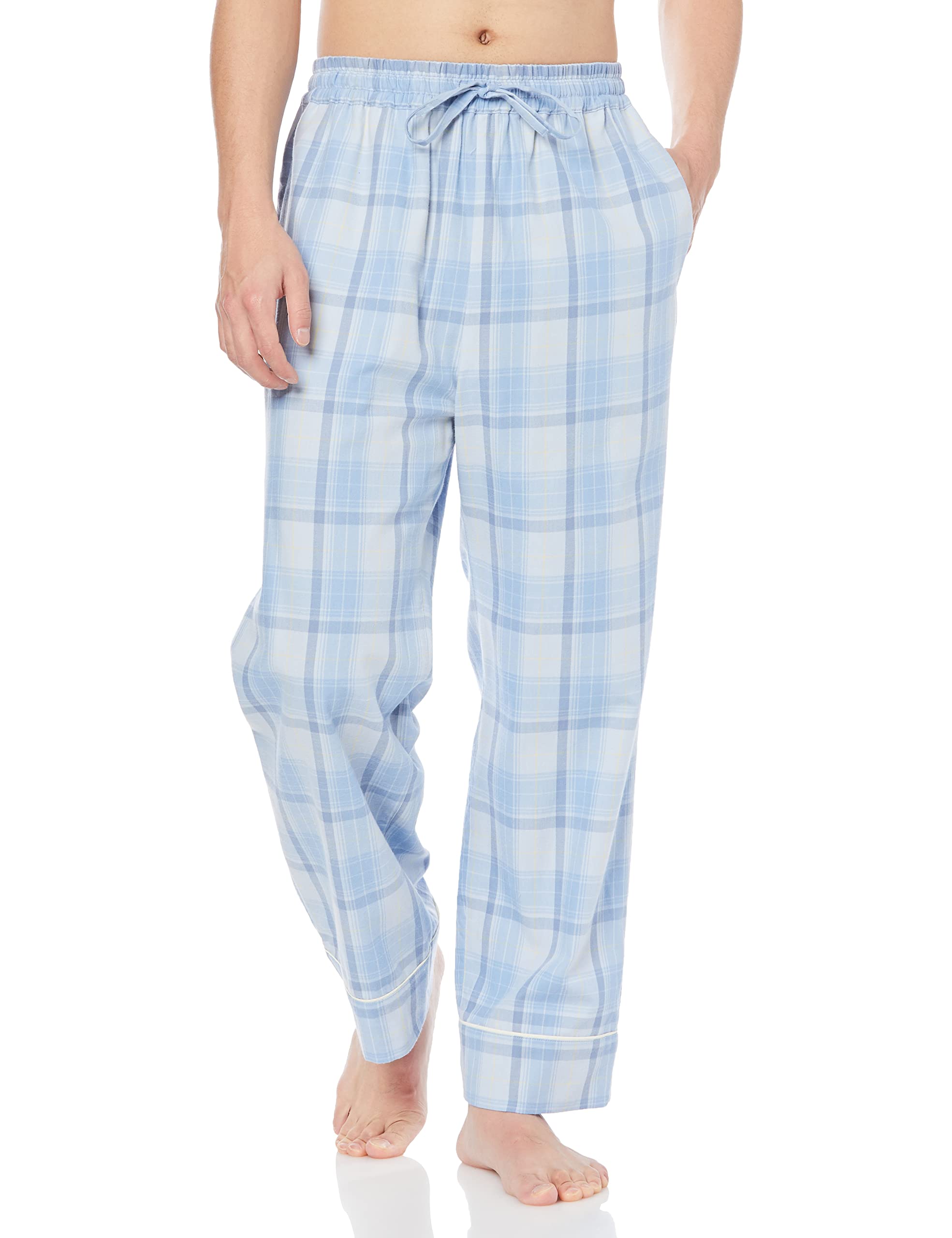

HOMME Check Long Pants PMFP221958 SAX L [Gelato Pique] Men s
