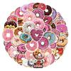 55-Piece Donut Cartoon Graffiti Stickers - Waterproof & Fun for Decoration