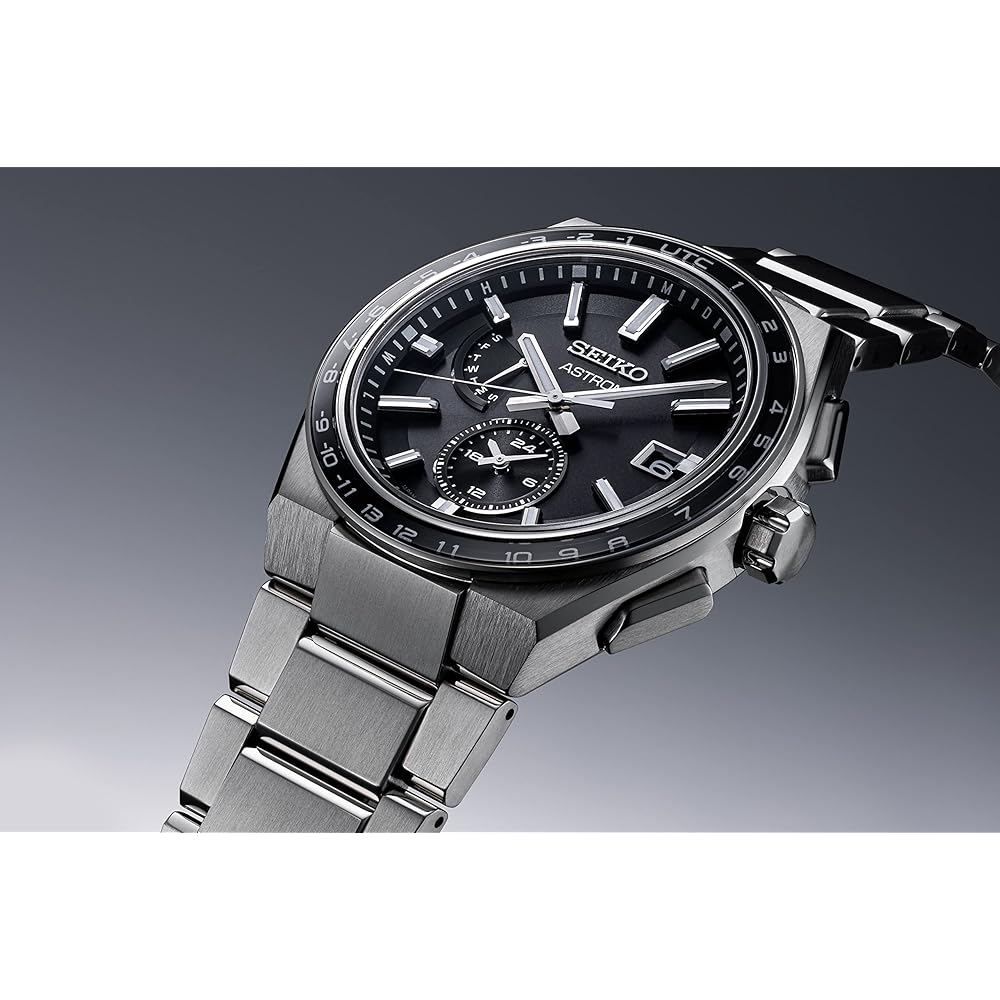 Seiko ASTRON SBXY039 Men's Solar Radio Watch Blue Dial Full Auto Calendar World Time Pure Titanium Case and Band