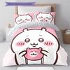 chiikawa Pattern Bedding,Quilt Set Quilt Cover Pillowcase Home Birthday Gift (1 * duvet cover + 2 * pillowcase, without core)