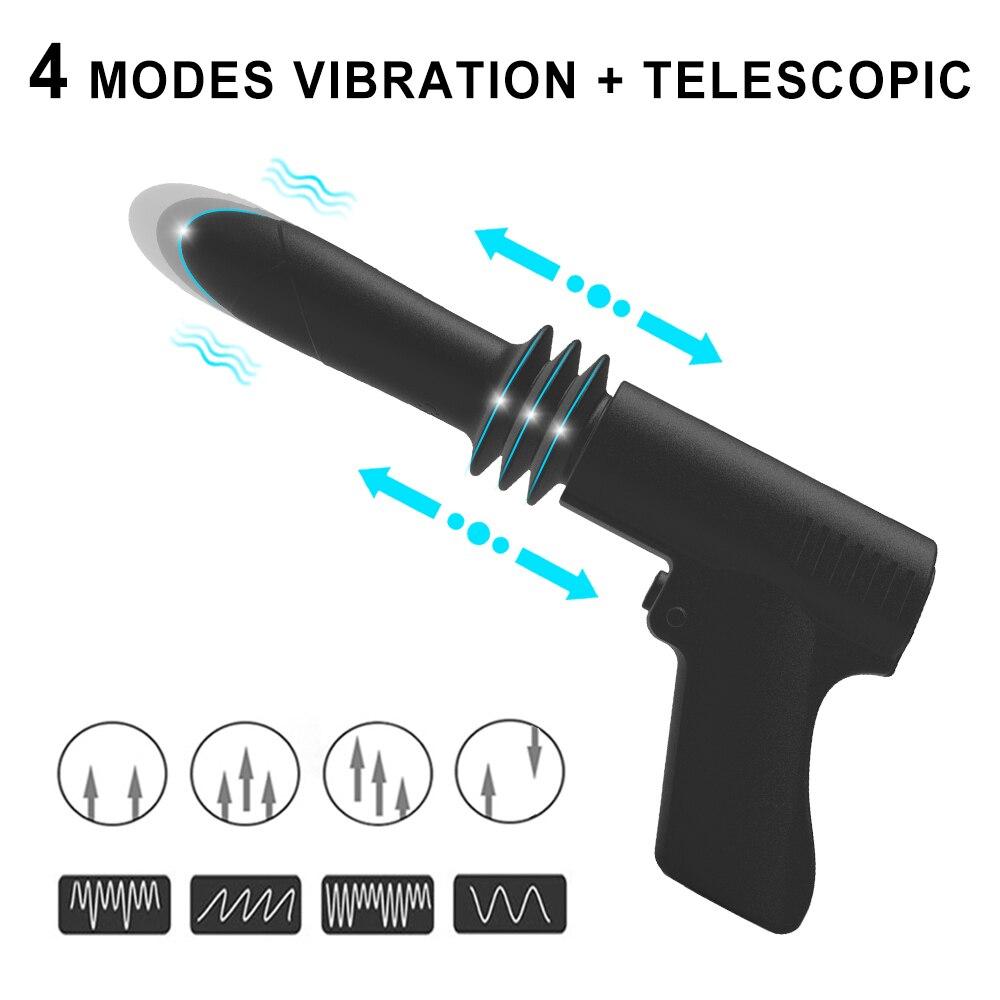 Sex Machine for Women Automatic Telescopic Dildo Vibrator Men G Spot Anal Pussy Masturbation Sex Gun Dildo Massager Adult Toys