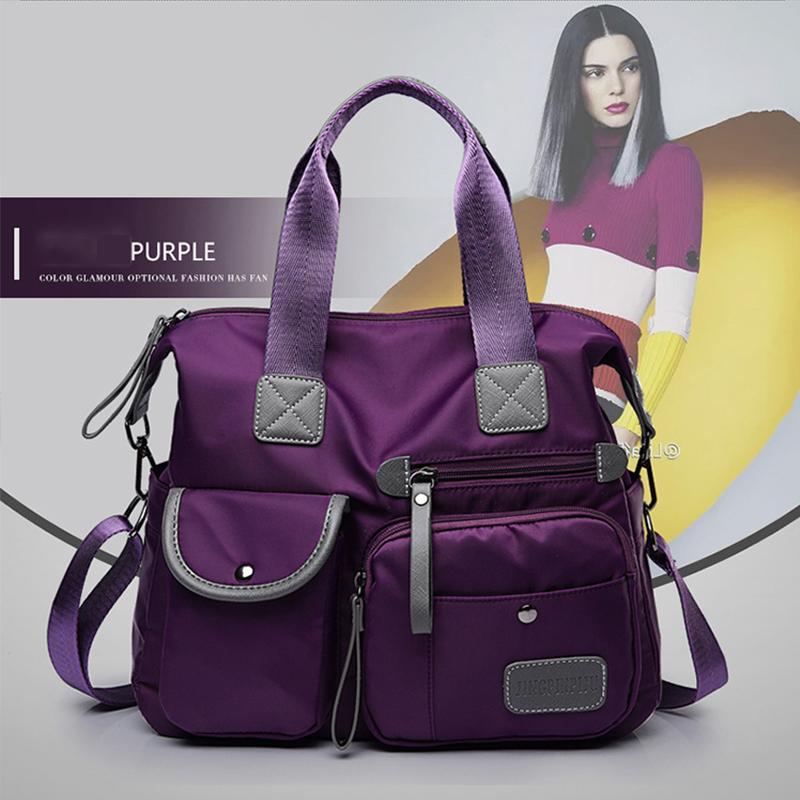 Kadınlar için Çok İşlevli Günlük Çantalar Büyük Kapasiteli Messenger Tote Naylon Çapraz Çantalar Omuz Çantası Tote'lar