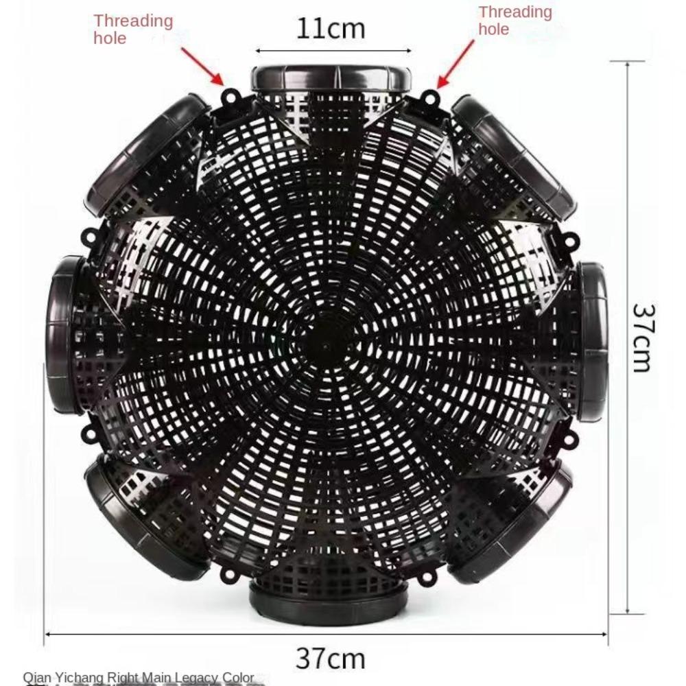 Black Fish Net Cage Fishnet Finless Eel Cage 2024 Fishing Pot