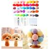 Needle Felting Kit Bright Colors Wool Soft Eco Friendly Safe Easy Operation Felting Kit for Kids Parents Gifting