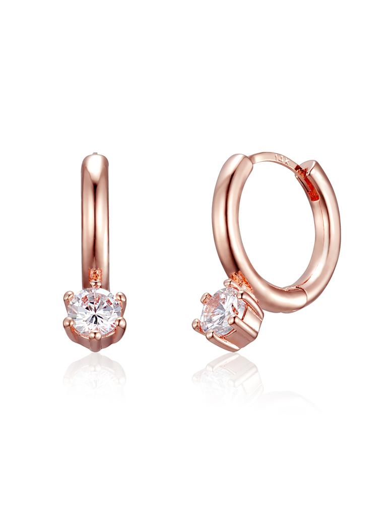 Ellejewelry 14K Gf Basic Cubic Point One-Touch Earrings Elgpee554