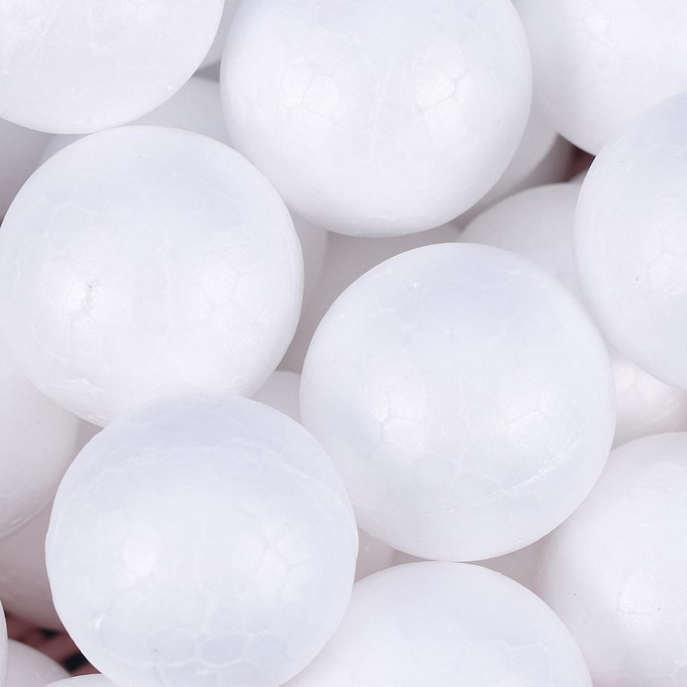 15Pcs 10Cm White Foam Ball Christmas Ornament Craft Material DIY Decor for Church School Home Holiday Party Educational