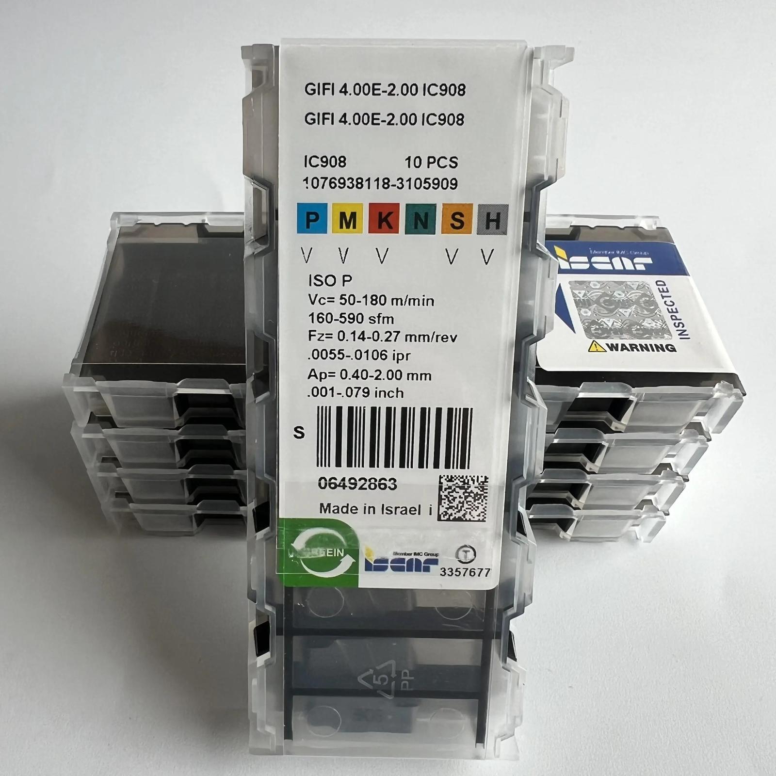 

GIFI4.00E-2.00 IC908 Промислові змінні твердосплавні пластини 10 шт.