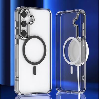 Samsung A17 Bright Shadow Magnetyczne Etui - Przezroczyste, Pełne Pokrycie, Odporne na Upadki, Ochronne Model A36 A26 A56 A07 A16.