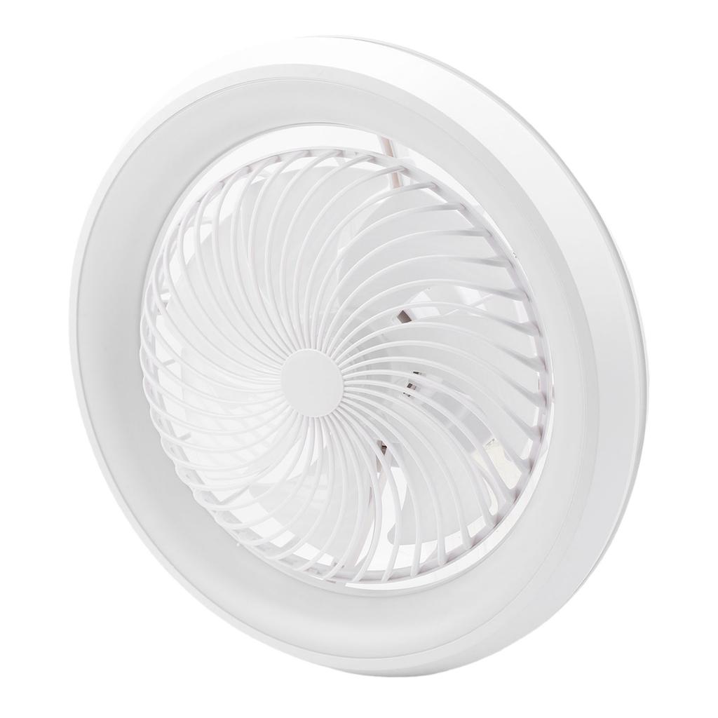 Ceiling Fan with Light White Outer Ring APP Remote Control Timer Flush Mount 360 degrees Oscillating Stepless Dimming