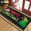 Christmas Welcome Doormat Outdoor Carpet Merry Christmas Decorations For Home 2025 Navidad Xmas Ornament Gifts New Year Decor
