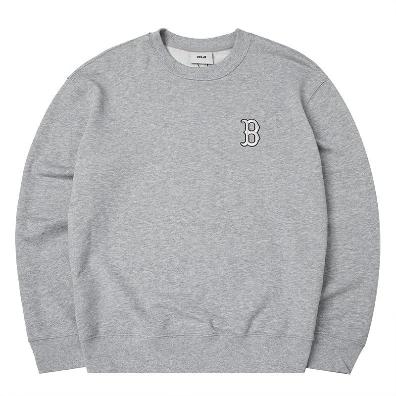 MLB Sweatshirts Unisex Gray Crew Neck Moderate Regular 3AMTM0341-43MGS